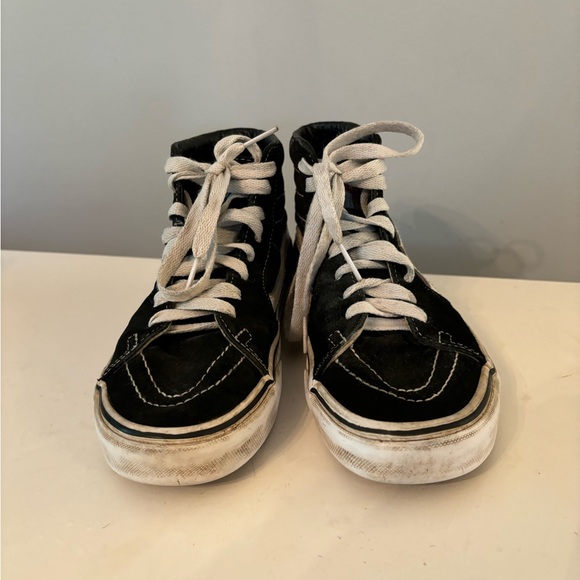 Vans Old Skool Skate Unisex Black & White High Top Sneakers Shoes. Size 3.5 / 5 - Picture 6 of 9